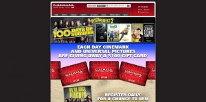 Cinemark and Universal's 100 Days of Summer Sweepstakes