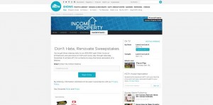 HGTV.com/Renovate - HGTV's Don't Hate, Renovate Sweepstakes