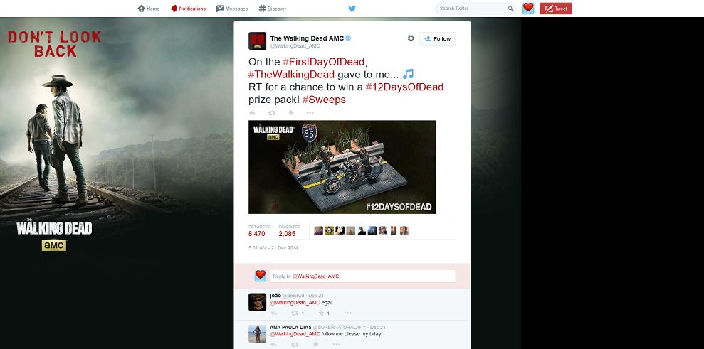 preview The Walking Dead 12 Days of Dead Holiday Sweepstakes