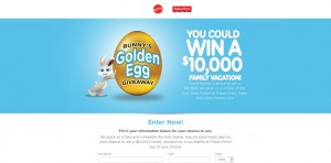 Bunny's Golden Egg Giveaway - goldeneggsweepstakes.com