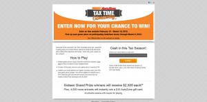 AutoZone 2015 Tax Time Giveaway - AutoZoneTaxTime.com