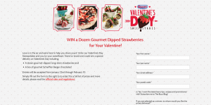 California Giant Berry Farms Valentine’s Day Sweepstakes