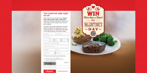 Cotton Patch Café Valentine's Day Instant Win Game