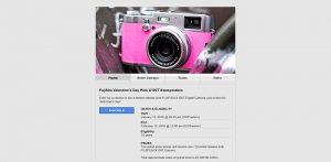 Fujifilm Valentine's Day Pink X100T Sweepstakes