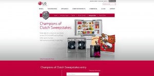 LG Electronics Champions of Clutch Sweepstakes