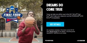 POWERADE 2016 NCAA Sweepstakes