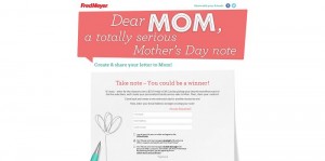 Fred Meyer Dear Mom Sweepstakes