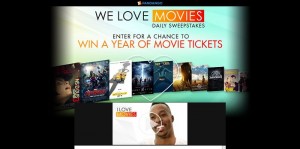 Fandango's We Love Movies Summer Sweepstakes