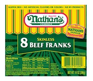 Nathan's Famous Beef Franks