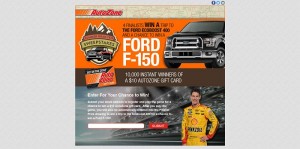 AutoZone Summer Road Trip Promotion