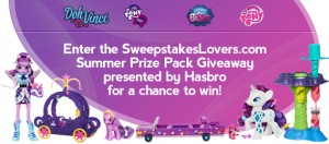 SweepstakesLovers.com Summer Prize Pack Giveaway presented by Hasbro