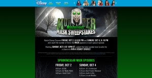 DisneyChannel.com/Mask - Disney Channel Monstober Mysterious Mask Sweepstakes