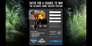 Barbasol Jurassic World Ultimate Home Theater System Sweepstakes