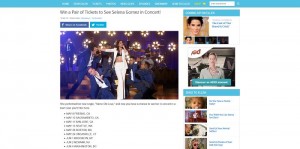 Ellen's Win a Pair of Tickets to See Selena Gomez in Concert Giveaway