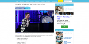 Ellen's Win a Pair of Tickets to See Charlie Puth on Tour Giveaway