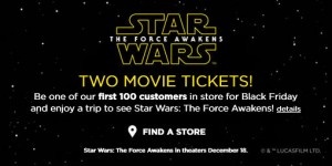 Kohl's Black Friday Movie Ticket Giveaway