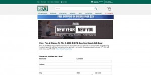 DICK'S Sporting Goods New Year, New You Sweepstakes