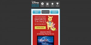 Disney Movie Rewards Favorite Things Giveaway