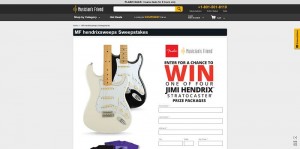 Musician’s Friend Jimi Hendrix Fender Stratocaster Sweepstakes