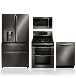 LG Black Stainless Steel Appliances
