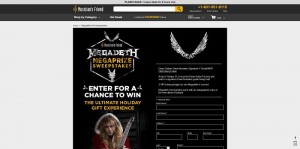 Musician's Friend Dean Guitars Megadeth Megaprize Sweepstakes