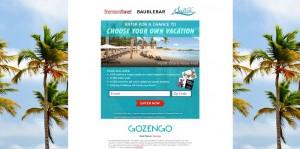 Choose Your Own Vacation Sweepstakes