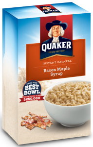 Bacon oatmeal flavor