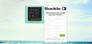 Buckle Spring Break Away Sweepstakes