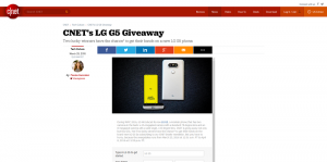 CNET's LG G5 Giveaway