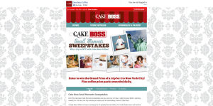 Cake Boss Small Moments Sweepstakes