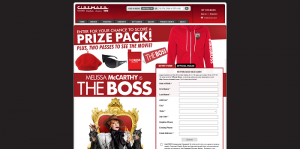 Cinemark THE BOSS Sweepstakes