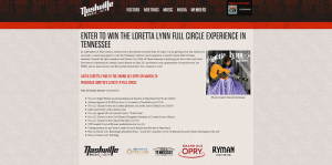 Loretta Lynn Full Circle Experience in Tennessee Sweepstakes