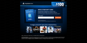 PlayStation Store Sweepstakes