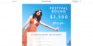 PopSugar $2,500 Nasty Gal Sweepstakes