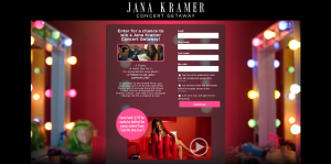 Pure Silk Jana Kramer Concert Getaway Sweepstakes