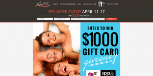 Spa Week Giveaway