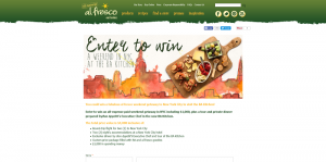 al fresco Bon Appétit NYC Gourmet Getaway Sweepstakes