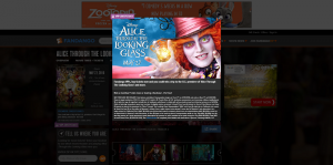 Fandango Alice Through the Looking Glass Sweepstakes