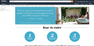 Amazon Wedding Registry and Lenox Sweepstakes