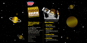 Banana Fudge Bomb Pop Selfie Sweepstakes