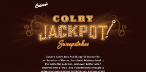 Culver's Colby Jackpot Sweepstakes
