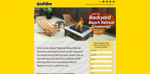 Duraflame Backyard Beach Retreat Giveaway