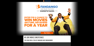 Fandango We Love Movies Sweepstakes