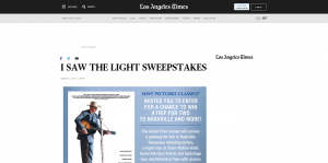 Los Angeles Times I Saw The Light Sweepstakes