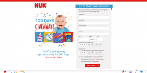 NUK 100 Days Of Giveaways