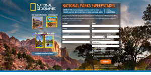 National Geographic National Parks Sweepstakes