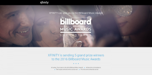 XFINITY 2016 Billboard Music Awards Sweepstakes