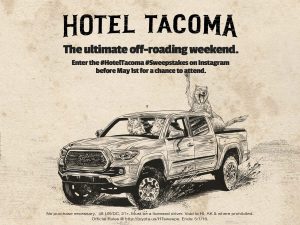 Toyota #HotelTacoma Sweepstakes