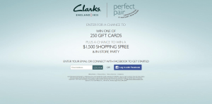 Clarks Perfect Pair Sweepstakes & Instant Win Game