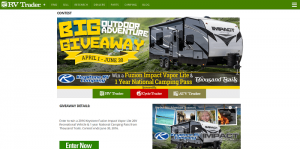 RV Trader Big Outdoor Adventure Giveaway Sweepstakes